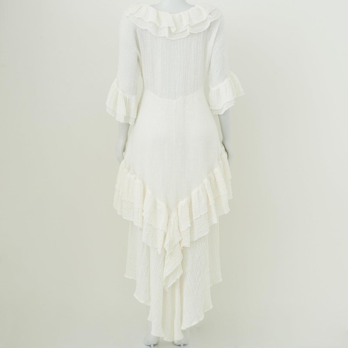 Vestido Lisa Marie Fernandez Ombro a Ombro Off-White Tam. 36