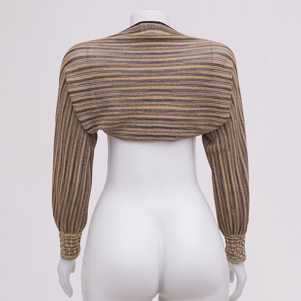 Bolero Missoni Listrado com Brilhos Tam. P