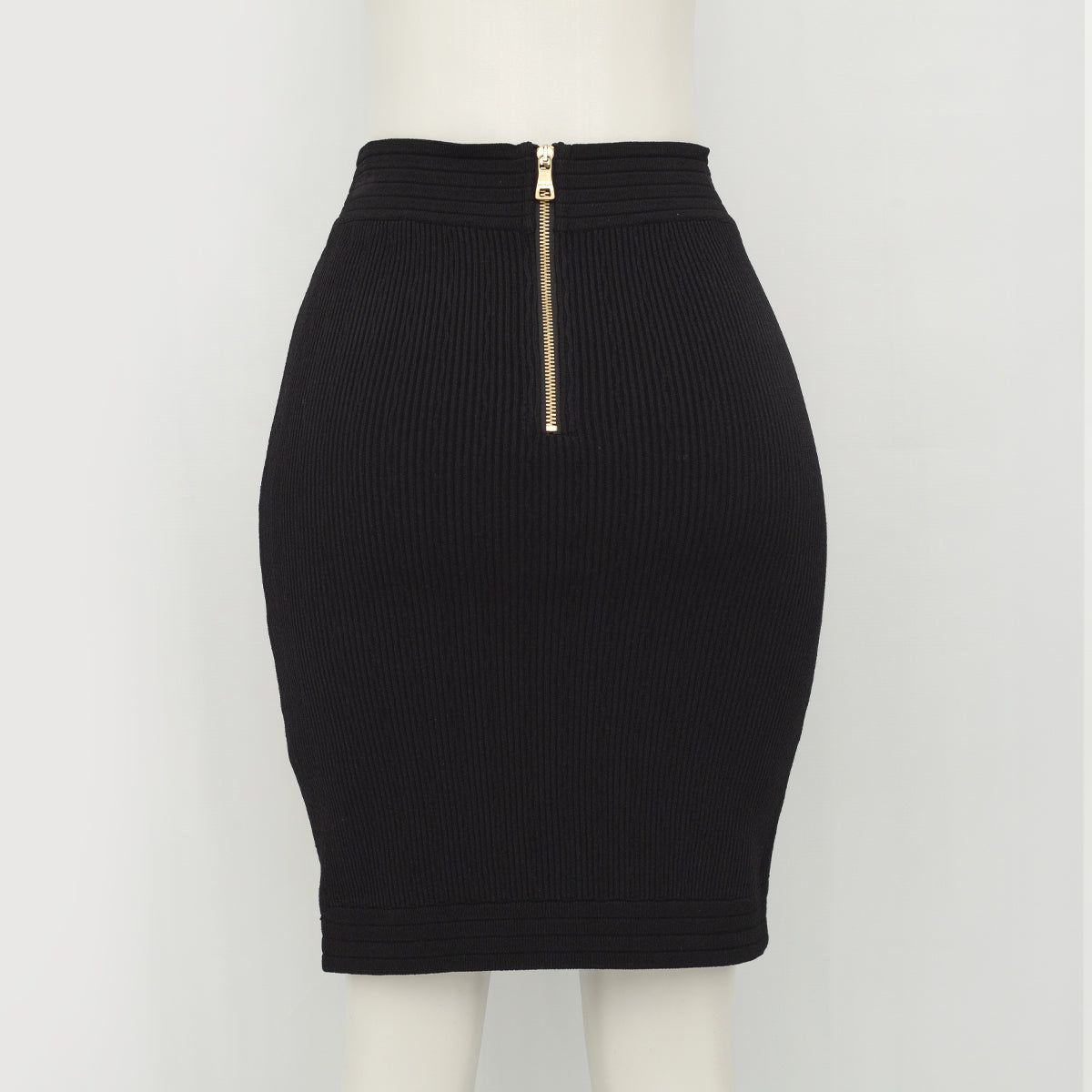 Saia Balmain Tecido Preto Tam. 46