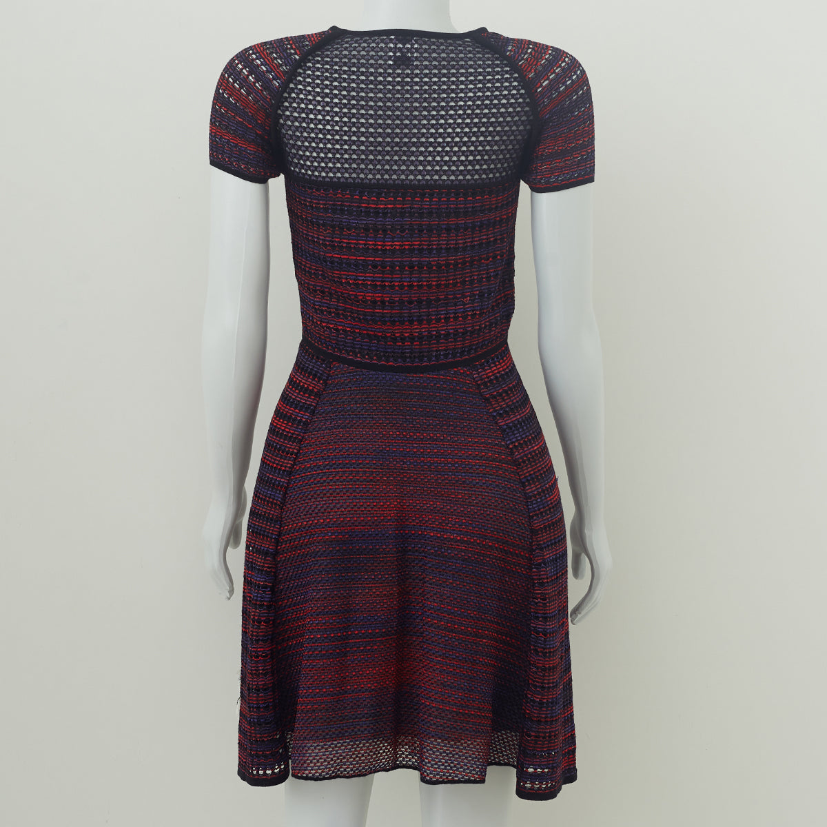 Vestido Missoni Tricô Roxo e Vermelho Tam. 42