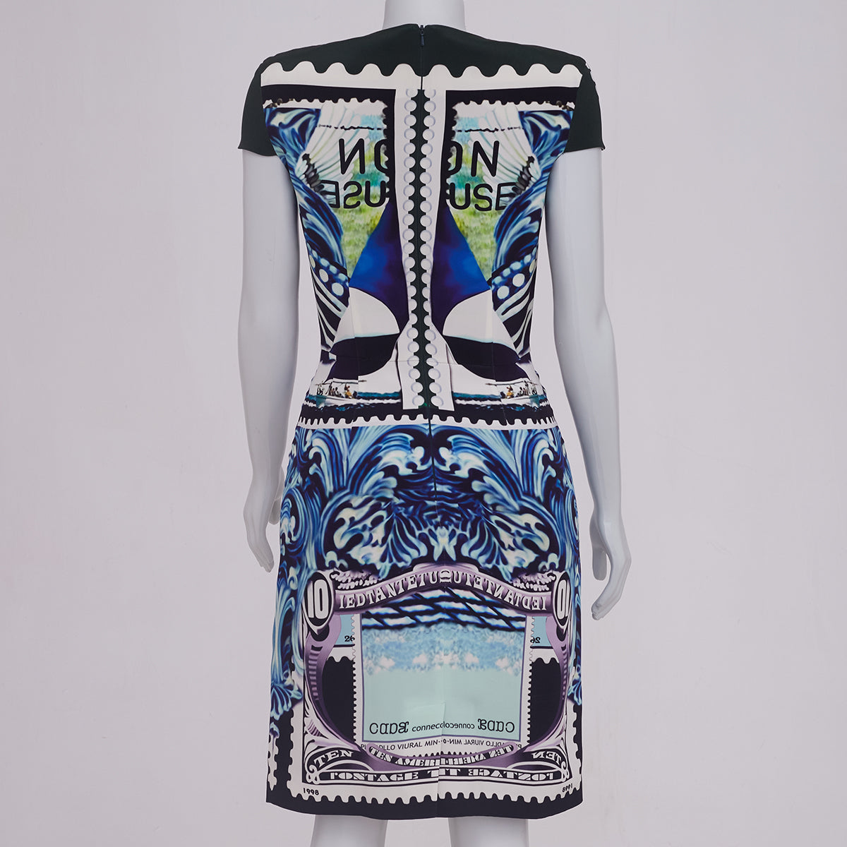 Vestido Mary Katrantzou Seda Estampado Tam. 10