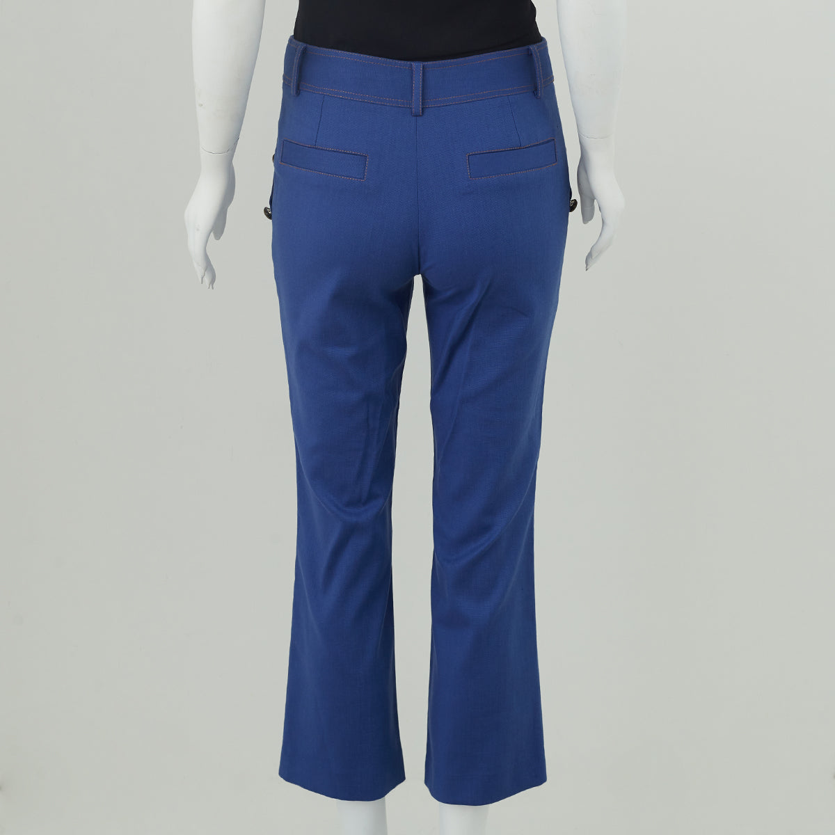 Calça Paula Raia Reta Azul Tam. 34