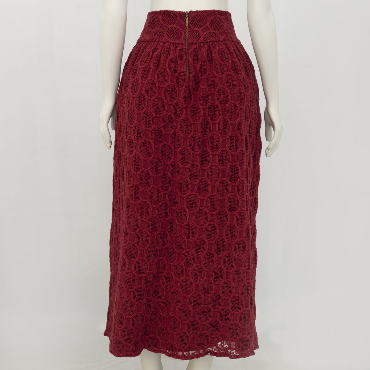 Saia Paula Raia Midi Vinho Tam. 34