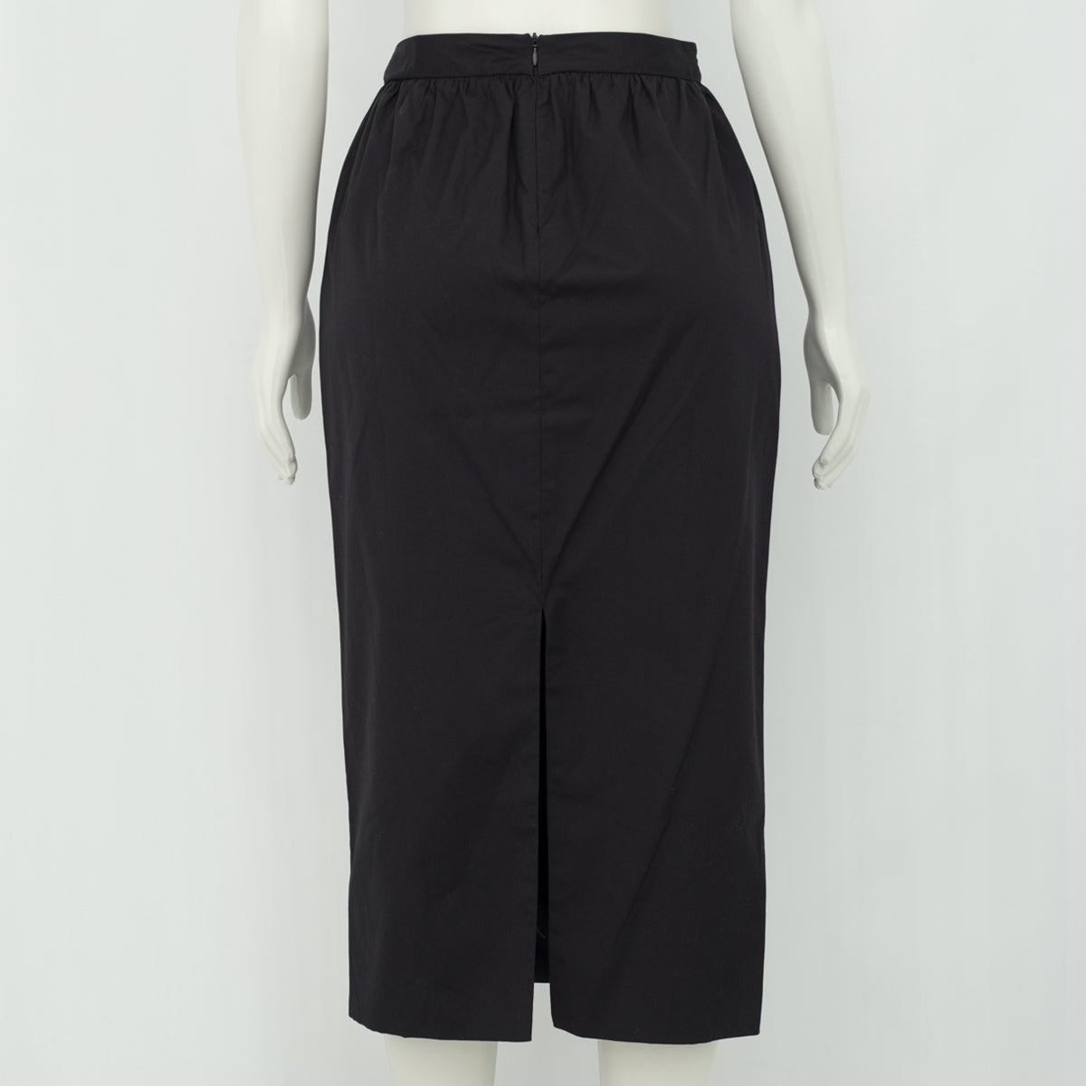 Saia Paula Raia Longa Preta Lisa Tam. 38