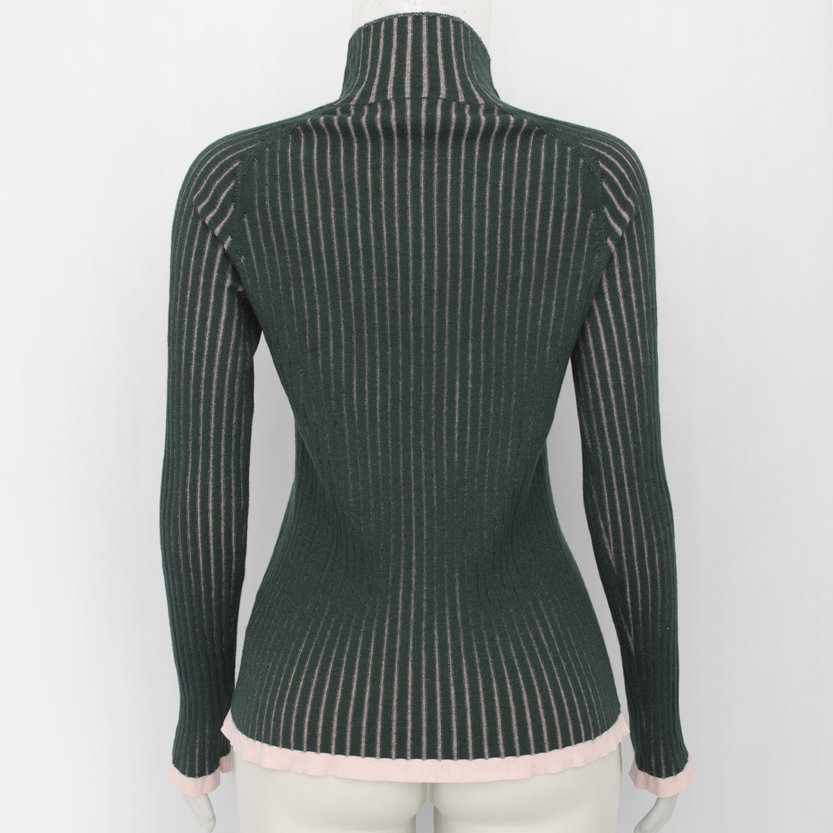 Malha Burberry Verde e Rosa Tam. S