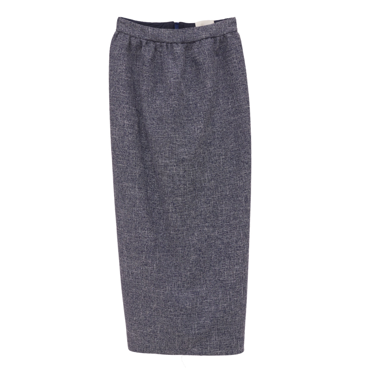 Saia Paula Raia Midi Branca e Azul Tam. 34