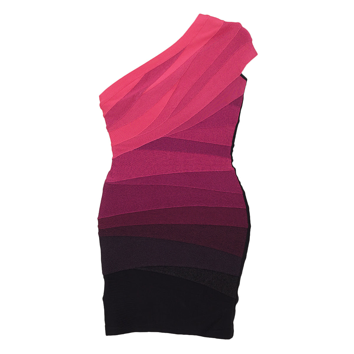 Vestido Hervé Léger Degrade Rosa e Preto TAM. xxs