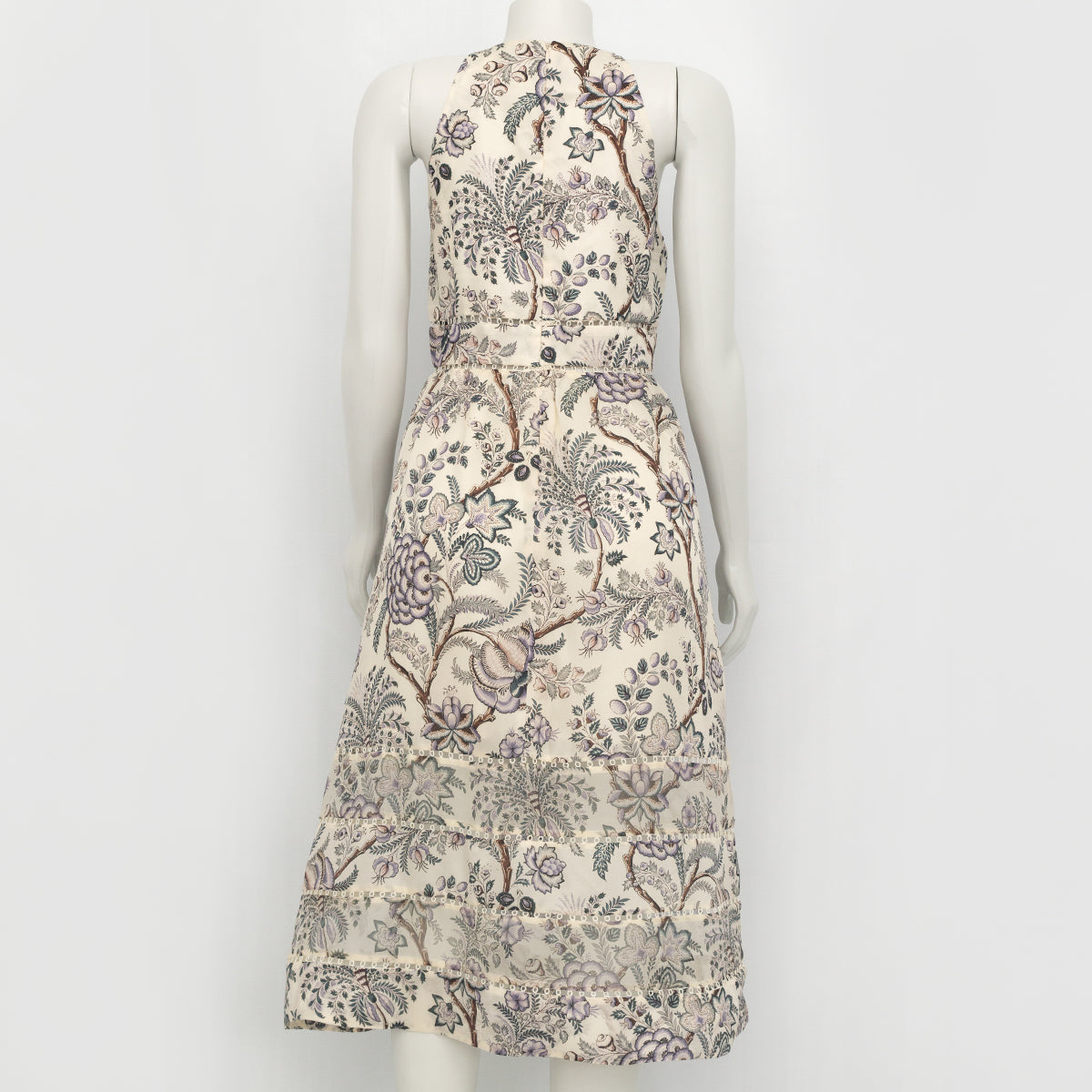 Vestido Zimmerman Bege Estampado Regata Tam. 3