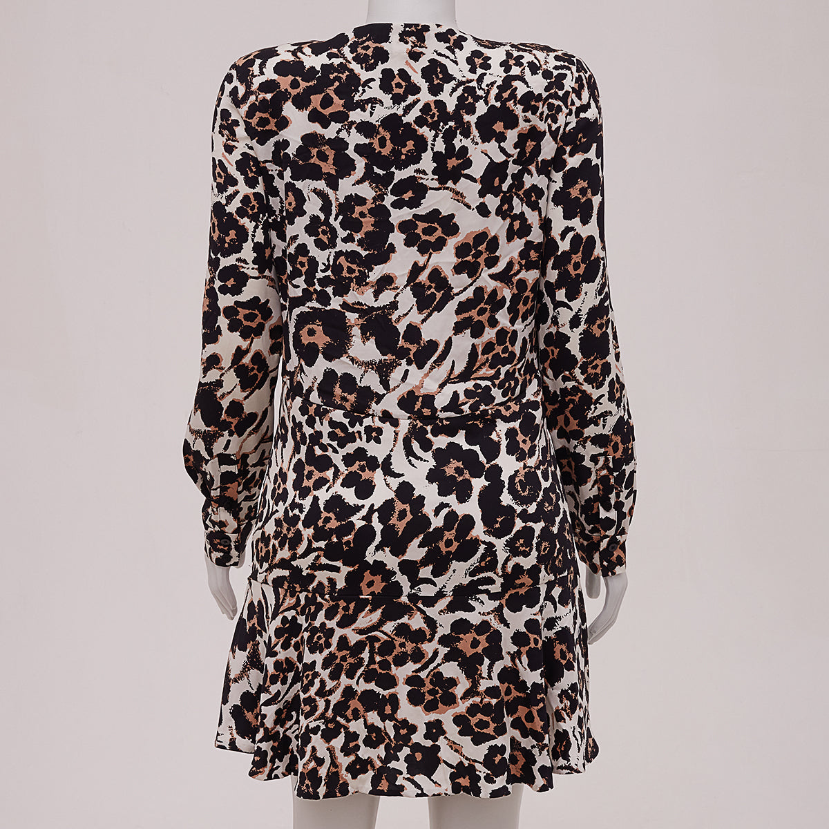 Vestido Diane Von Furstenberg Branco, Bege e Preto Tam. 4
