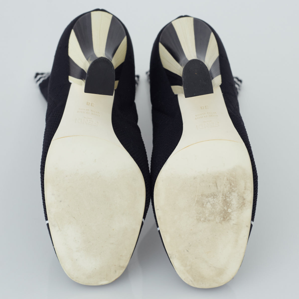 Bota Fendi Stretch-Knit Sock Boots Bicolor Tam. 38