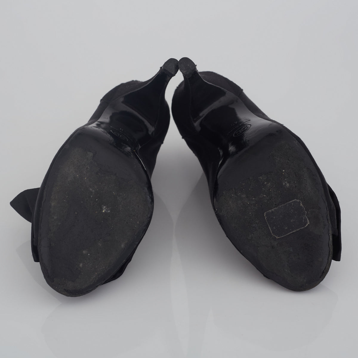 Ankle Boot Chanel Cetim Preto Tam. 40