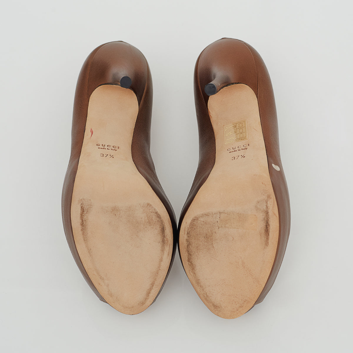 Peep Toe Gucci Bronze Tam. 37,5