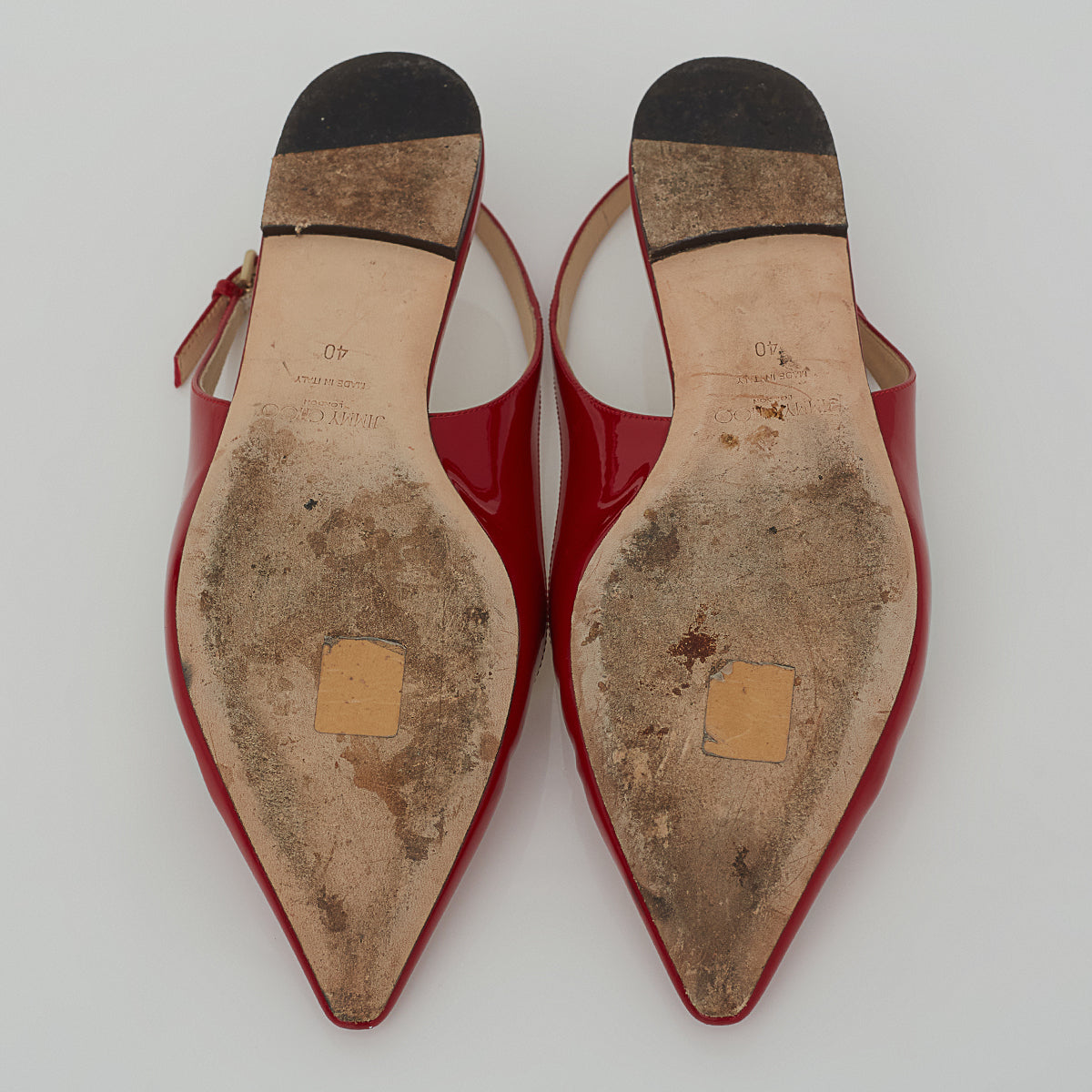 Sapatilha Jimmy Choo Erin Flat Vermelho Tam. 40