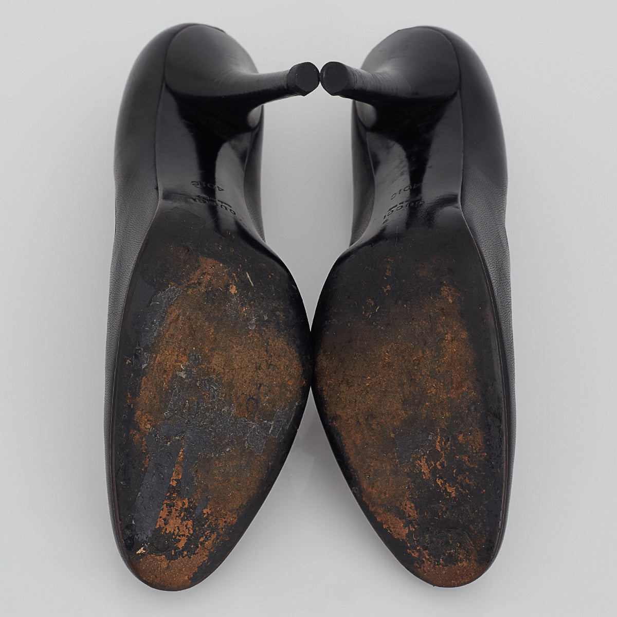 Sapato Gucci Couro Preto Tam.40C