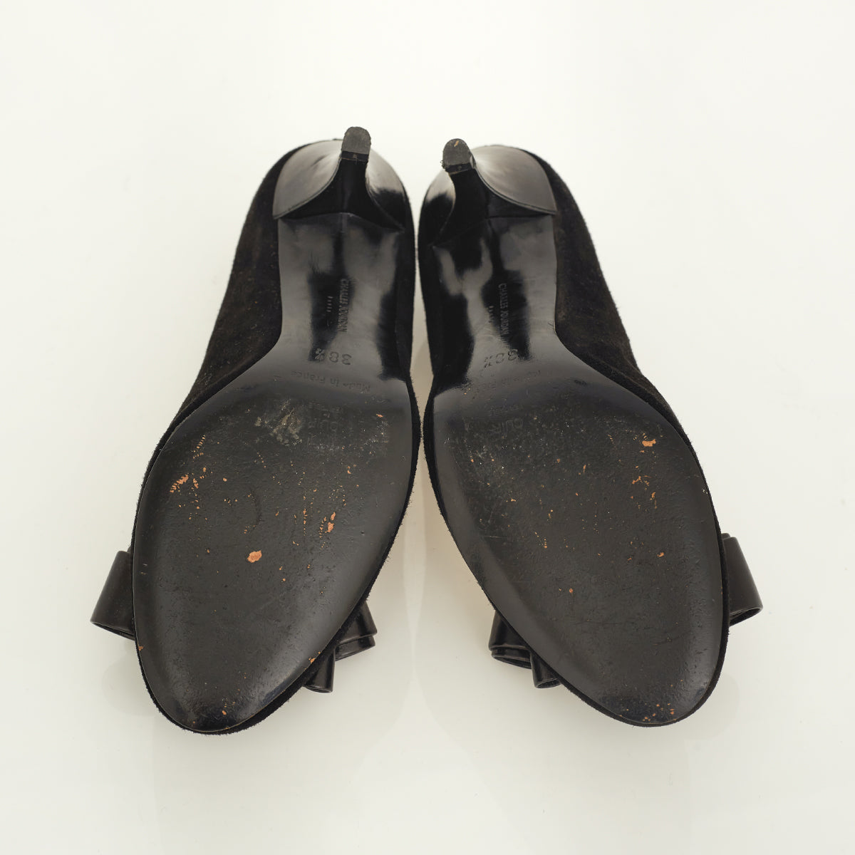 Sapato Charles Jourdan Camurça Preto Tam. 38,5