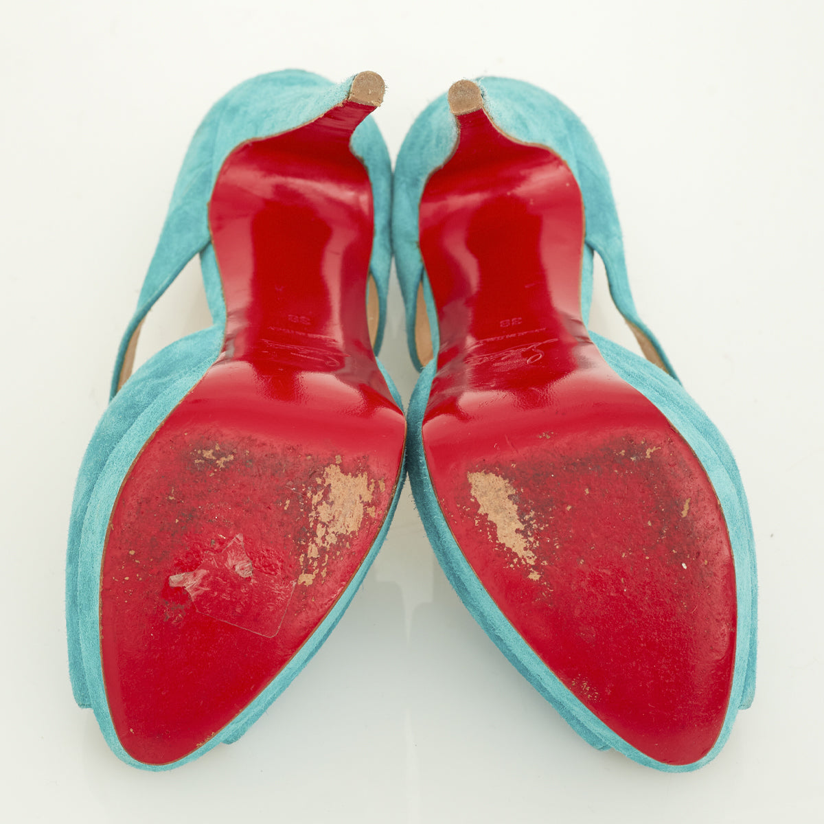 Peep Toe Christian Louboutin Turquesa Tam. 36 BR