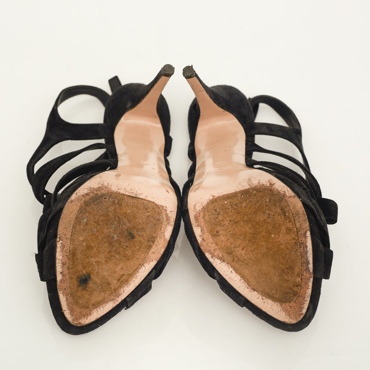 Sandália Miu Miu Camurça Preto Tam. 41