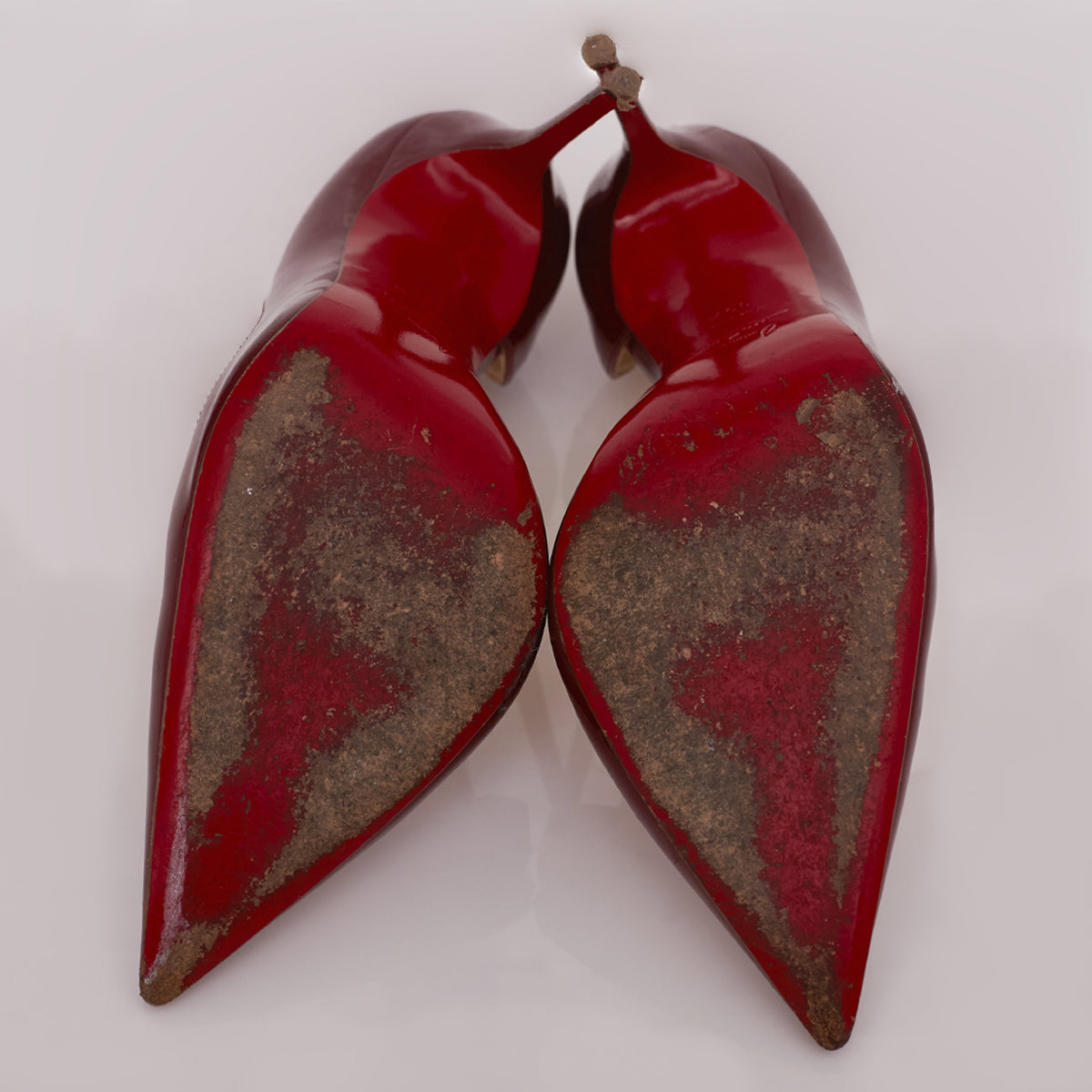 Scarpin Christian Louboutin Verniz Vinho Tam.39,5