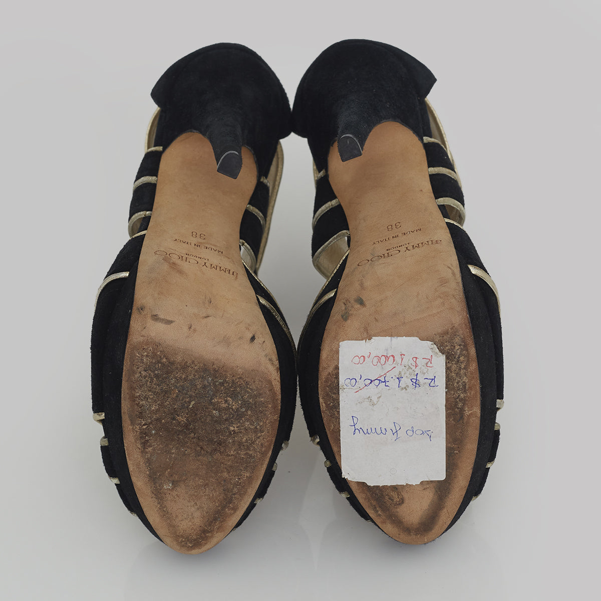 Sandália Jimmy Choo Camurça Tam. 38