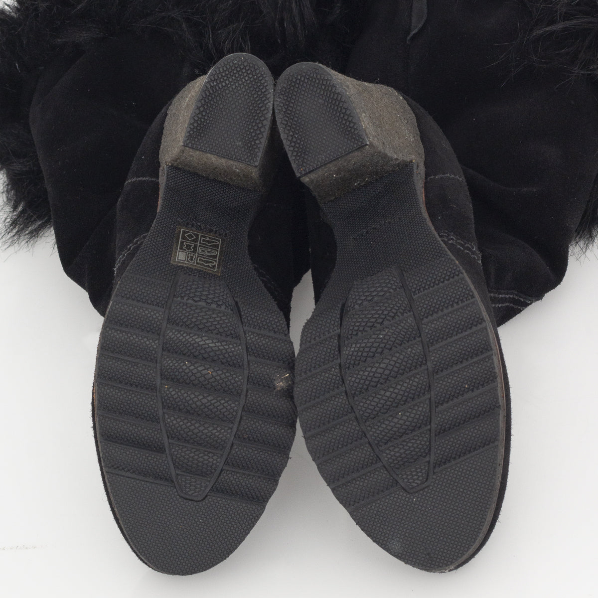 Bota Prada Preta com Pelos Tam. 36,5