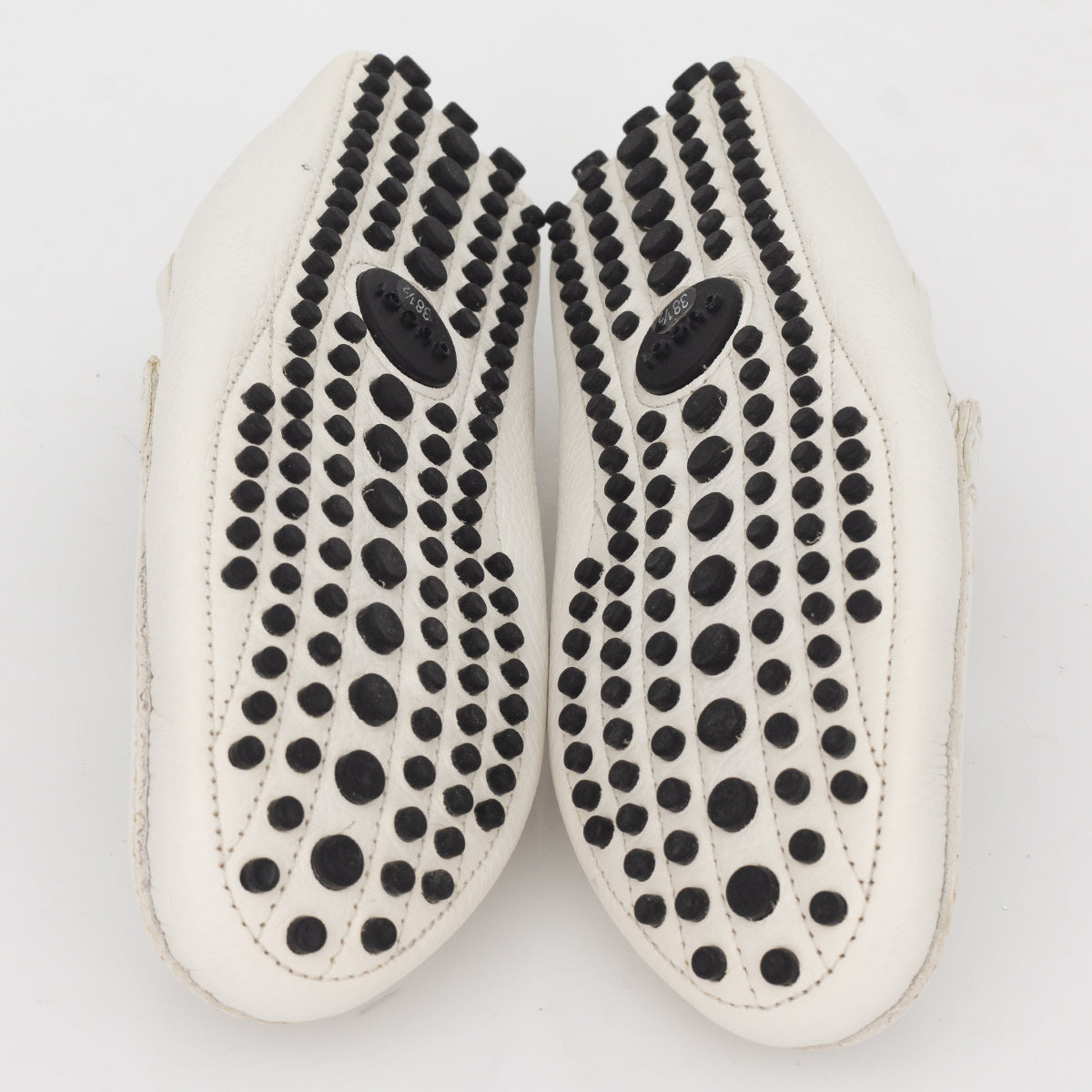 Mocassim Gucci Couro Branco Tam. 38,5