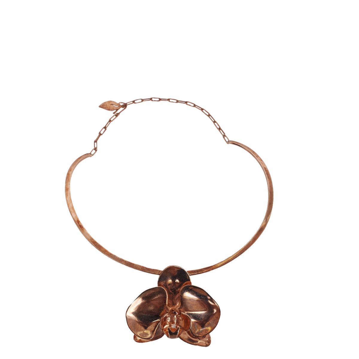 Colar Jack Vartanian em Bronze c/ Flor ao Centro