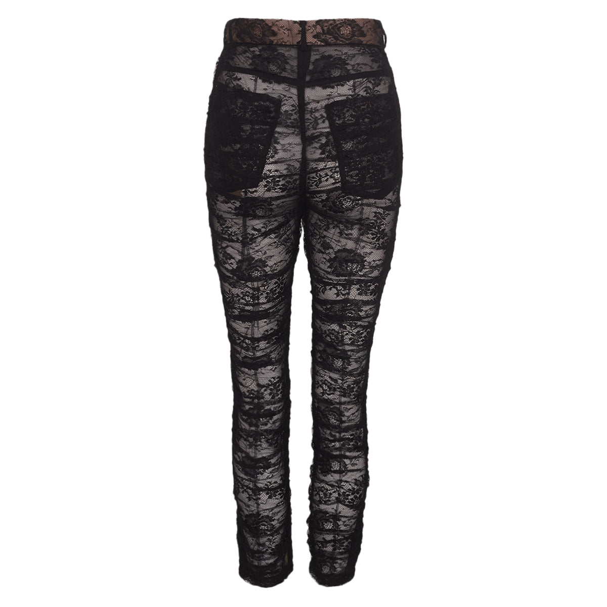 Calça Dolce & Gabbana em Renda Preta Tam.40 It