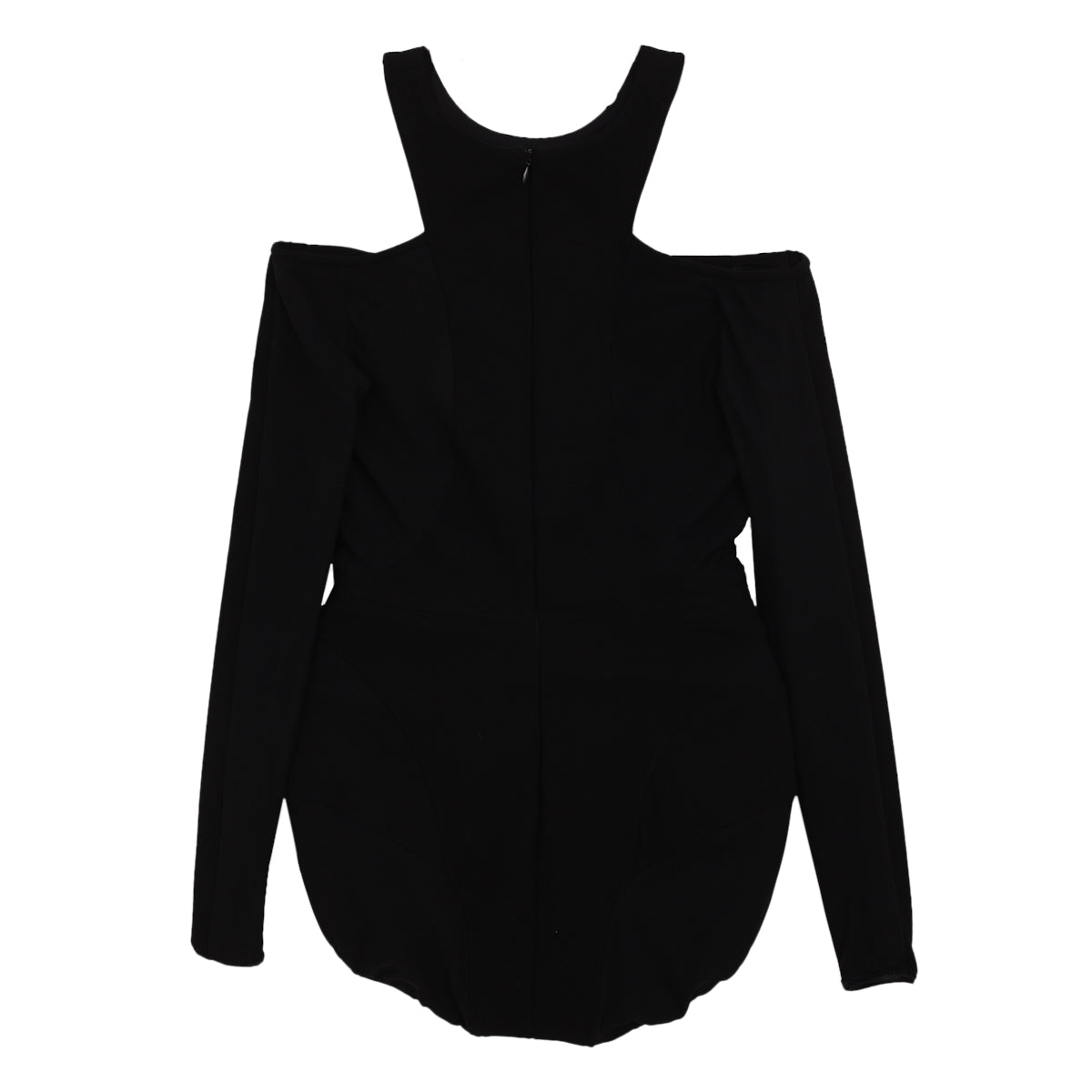 Body Paula Raia Preto Recortes nos Ombros Tam.36