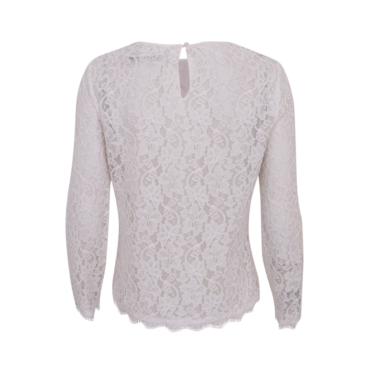 Blusa Diane von Furstenberg Renda Branca Tam. 42 Br