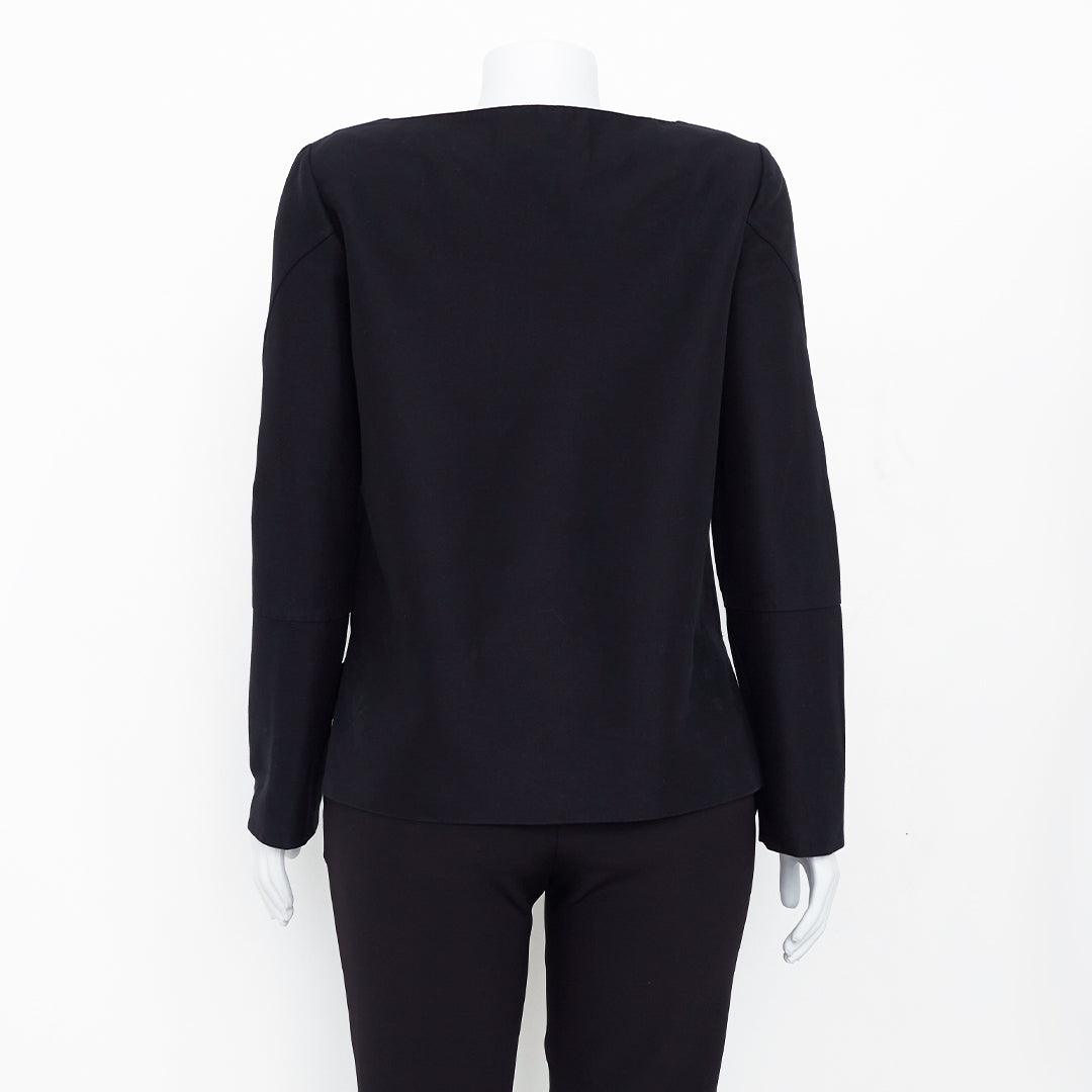 Blusa Marni Preta c/ Detalhe de ziper nos Punhos Tam.40