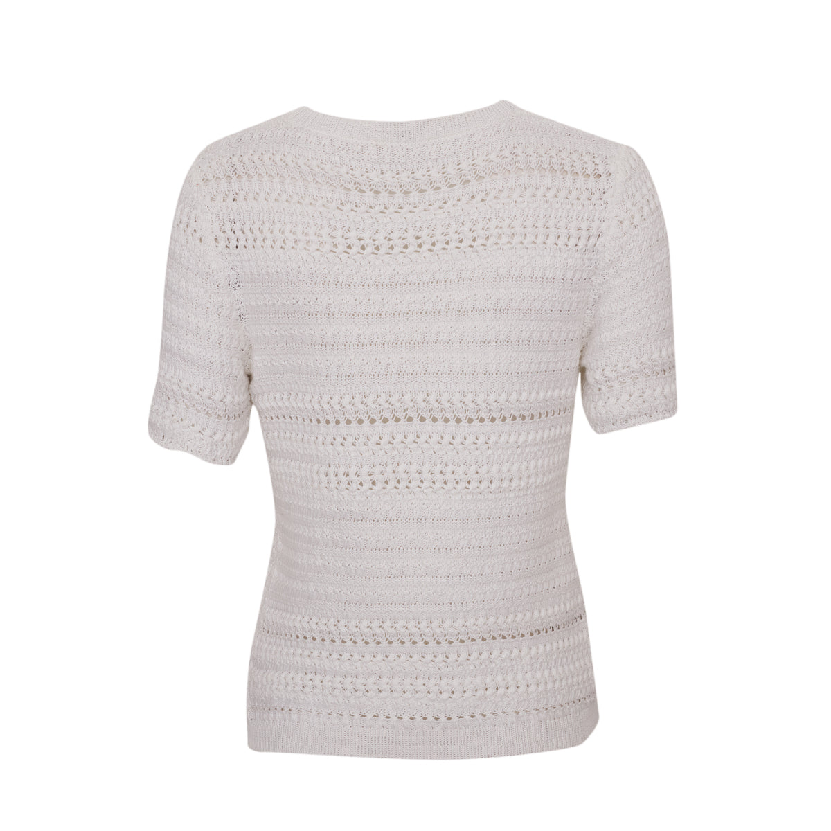 Blusa Miu Miu Branca em Crochê Tam.42 It