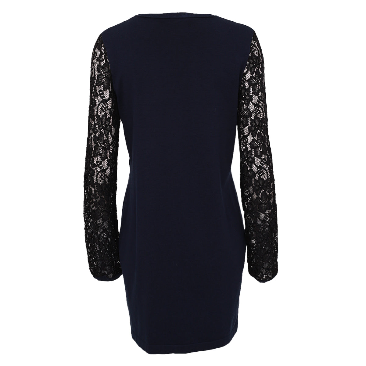 Vestido Diane von Furstenburg Azul c/ Renda Tam. M