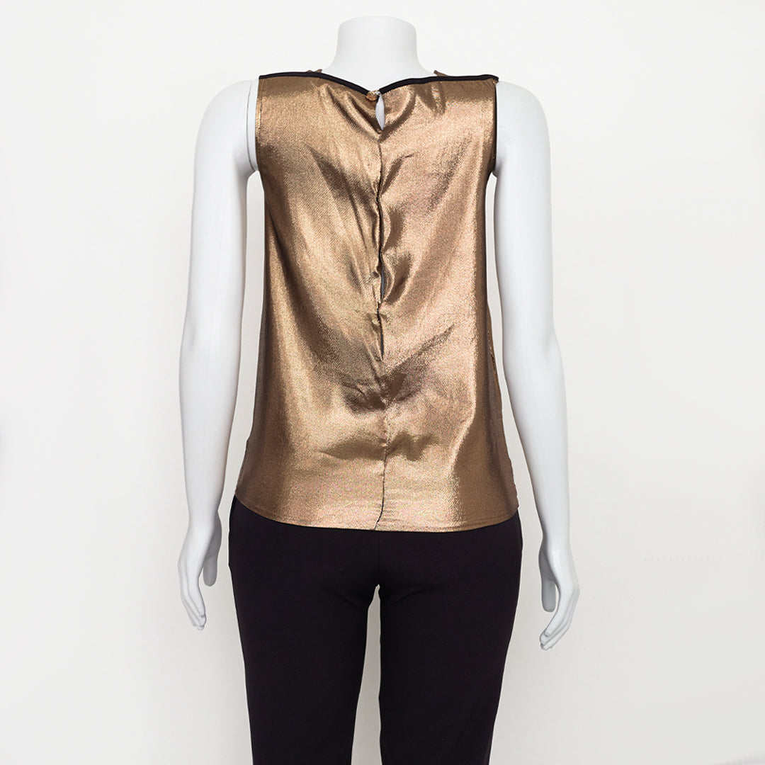 Regata Gucci Dourada c/ Detalhes Pretos Tam. 38