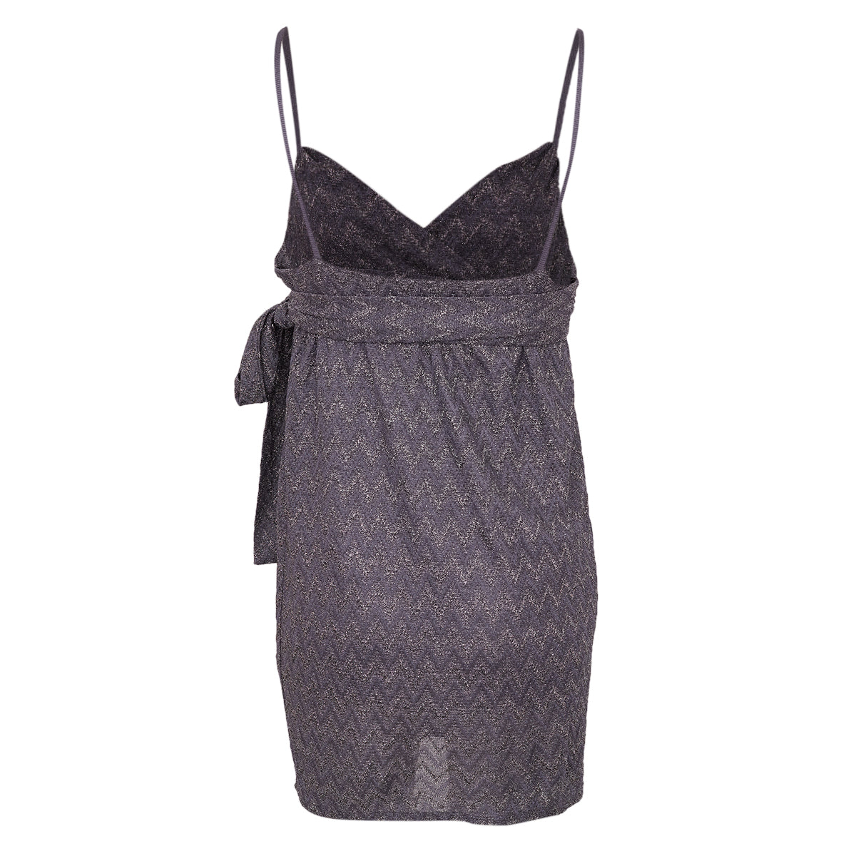 Vestido Missoni Lurex Prata Tam. P