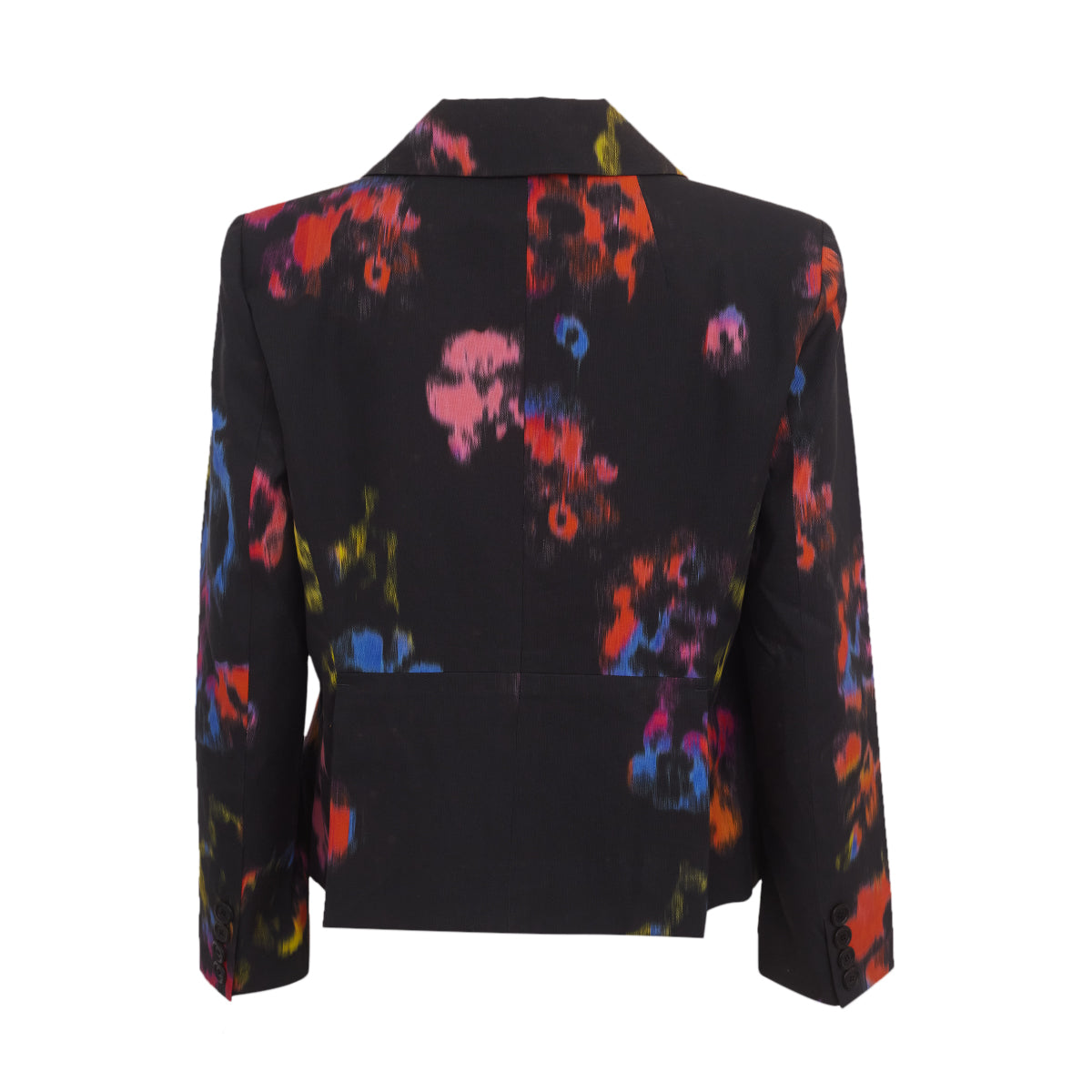 Blazer Louis Vuitton Preto c/ Estampa Colorida Tam. 42 Fr