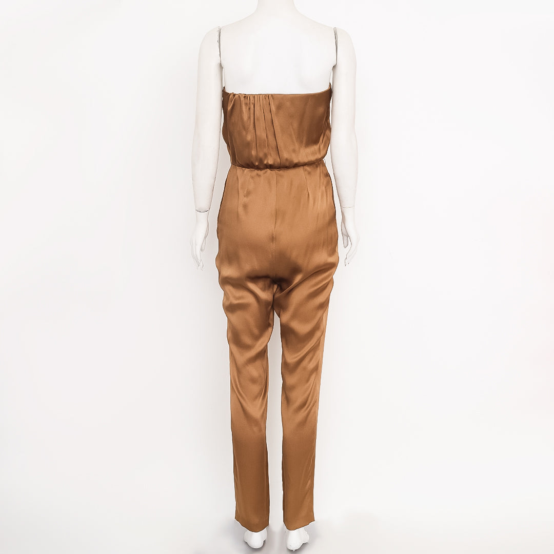 Macacão Gucci Tomara que Caia Marrom Tam. 40