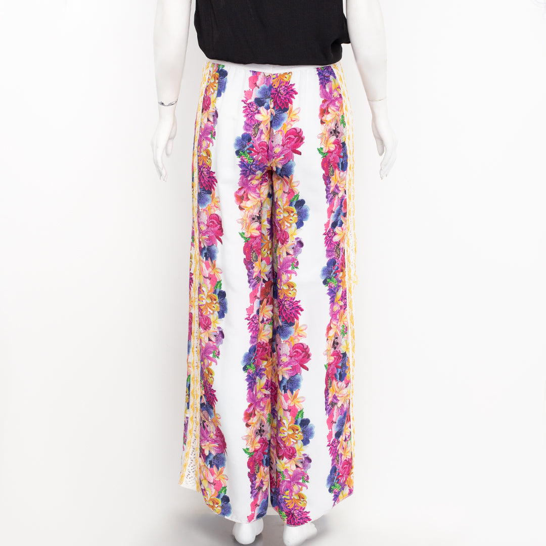 Calça Cecilia Prado Colorida com Flores Tam. P