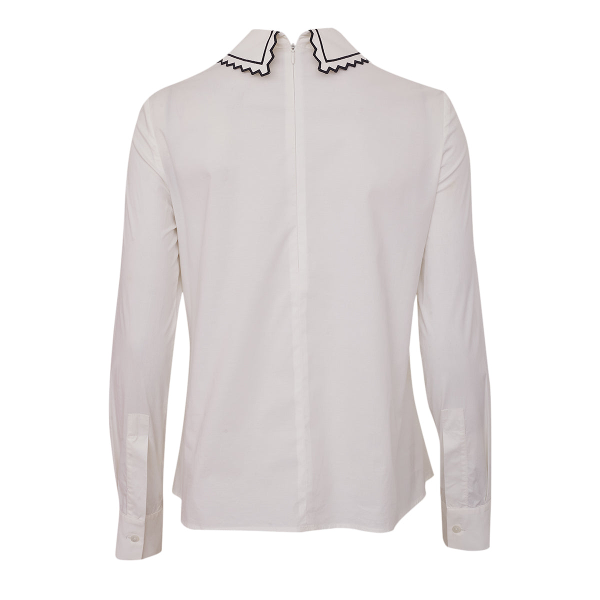 Camisa Vivetta Branca e c/ Datalhe de Silheuta Preto Tam.38 EUR