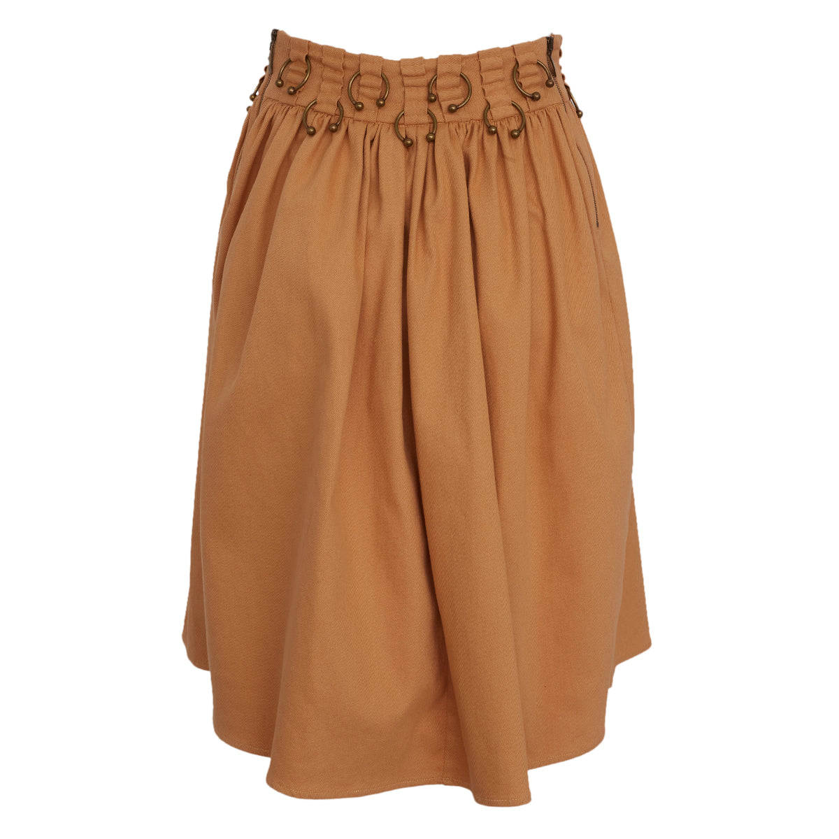 Saia Paula Raia Mostarda c/ Ferragens Tam. 40