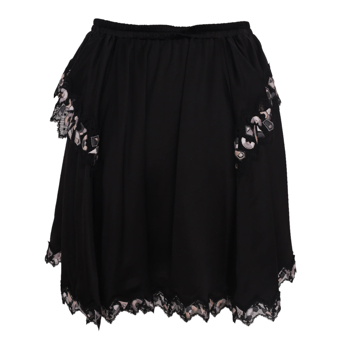 Saia Louis Vuitton de Seda c/ Renda Tam. 32 Br