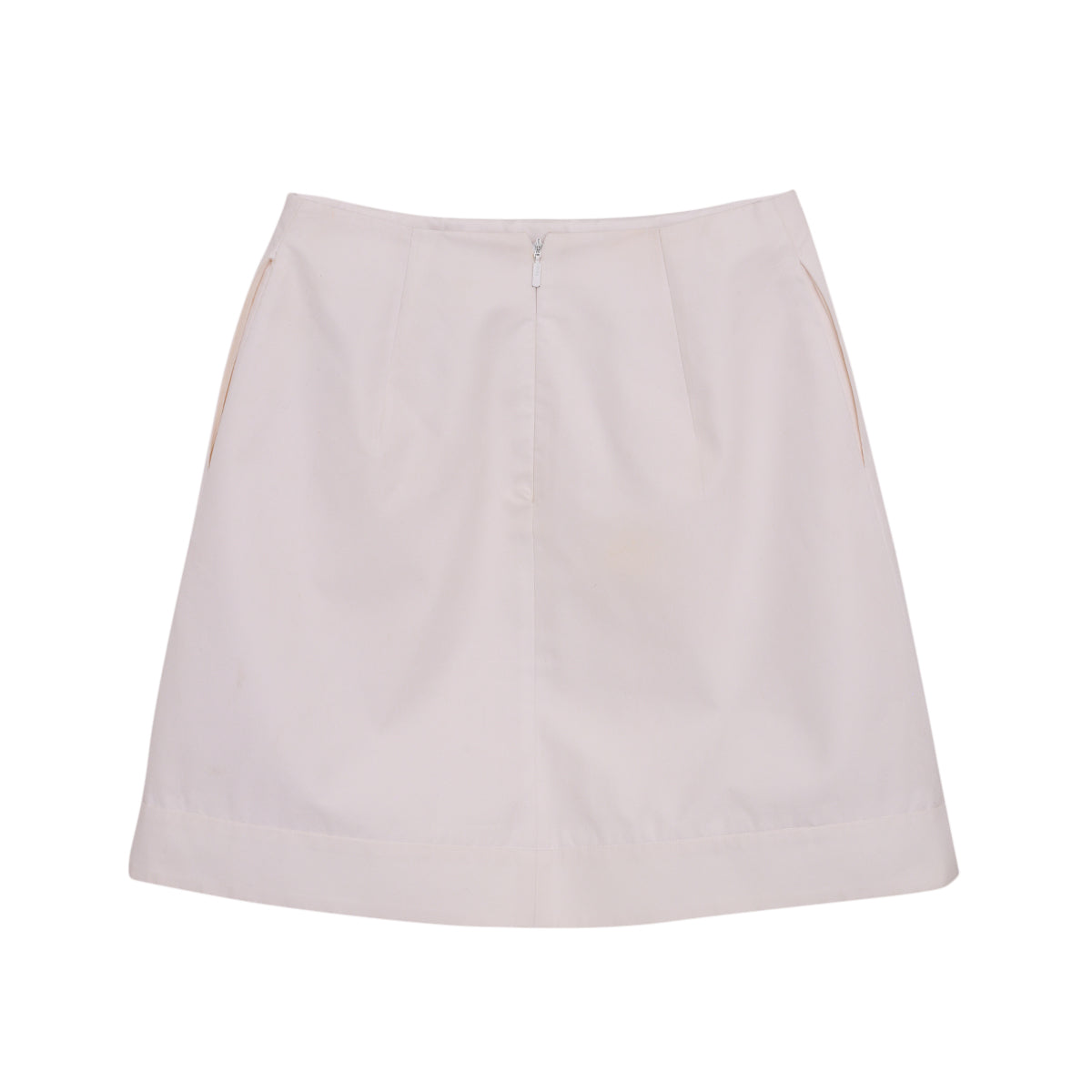 Saia Fendi Branca c/ Aplicaçoes de Flor Tam. 34 Br