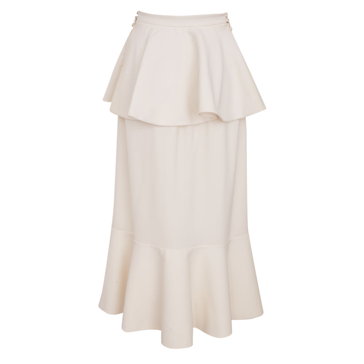 Saia Paula Raia Branca c/ Babados Tam. 34