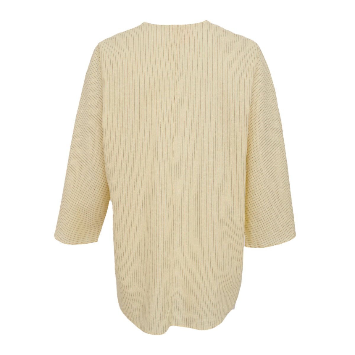 Camisa Paula Raia Amarela Listrada Tam. 34