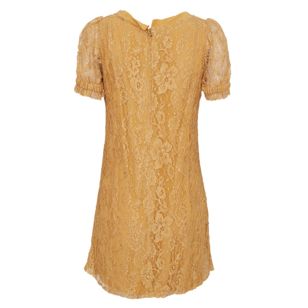 Vestido Dolce & Gabbana Amarelo de Renda 38 Br