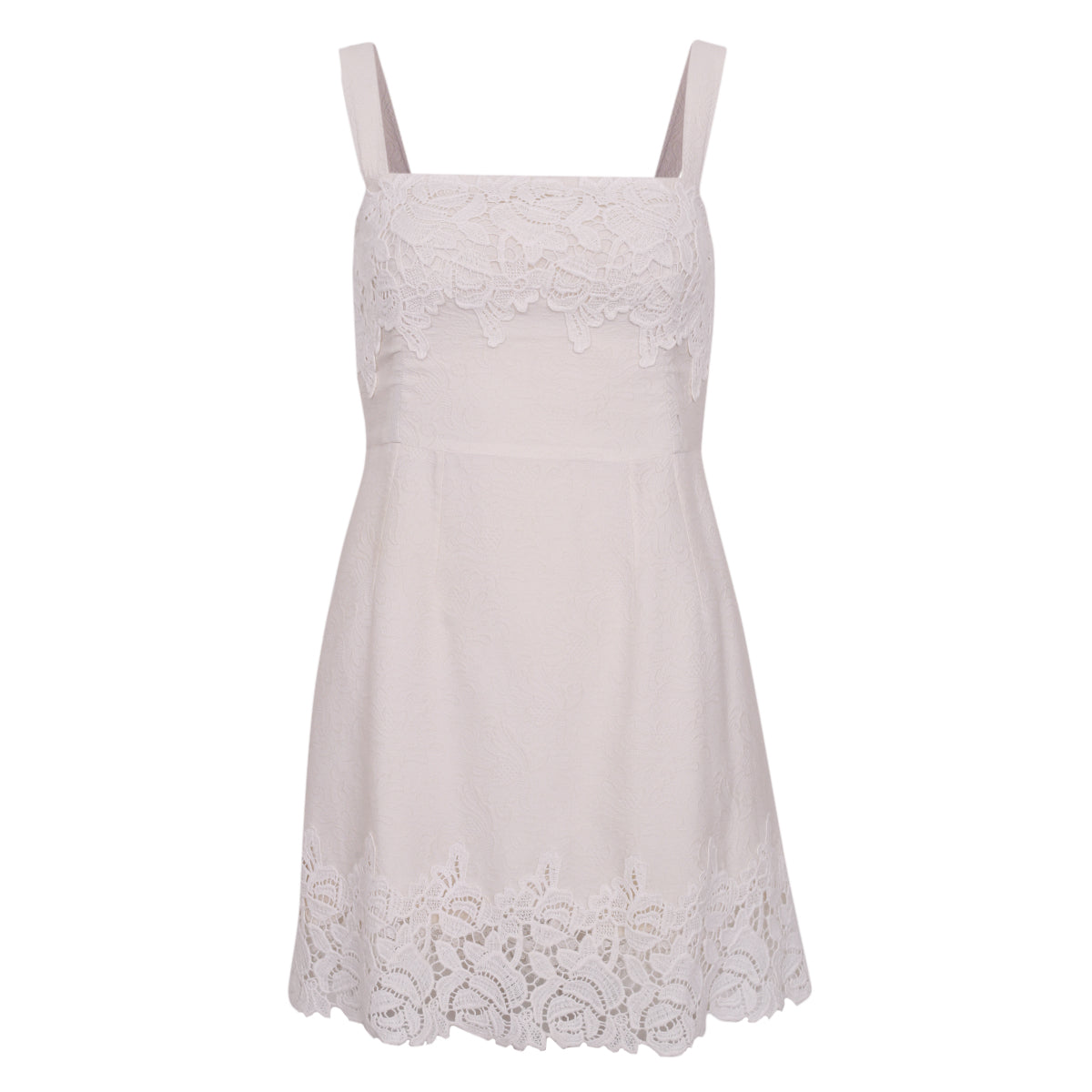 Vestido Dolce & Gabbana Branco c/ Renda Tam. 36 Br