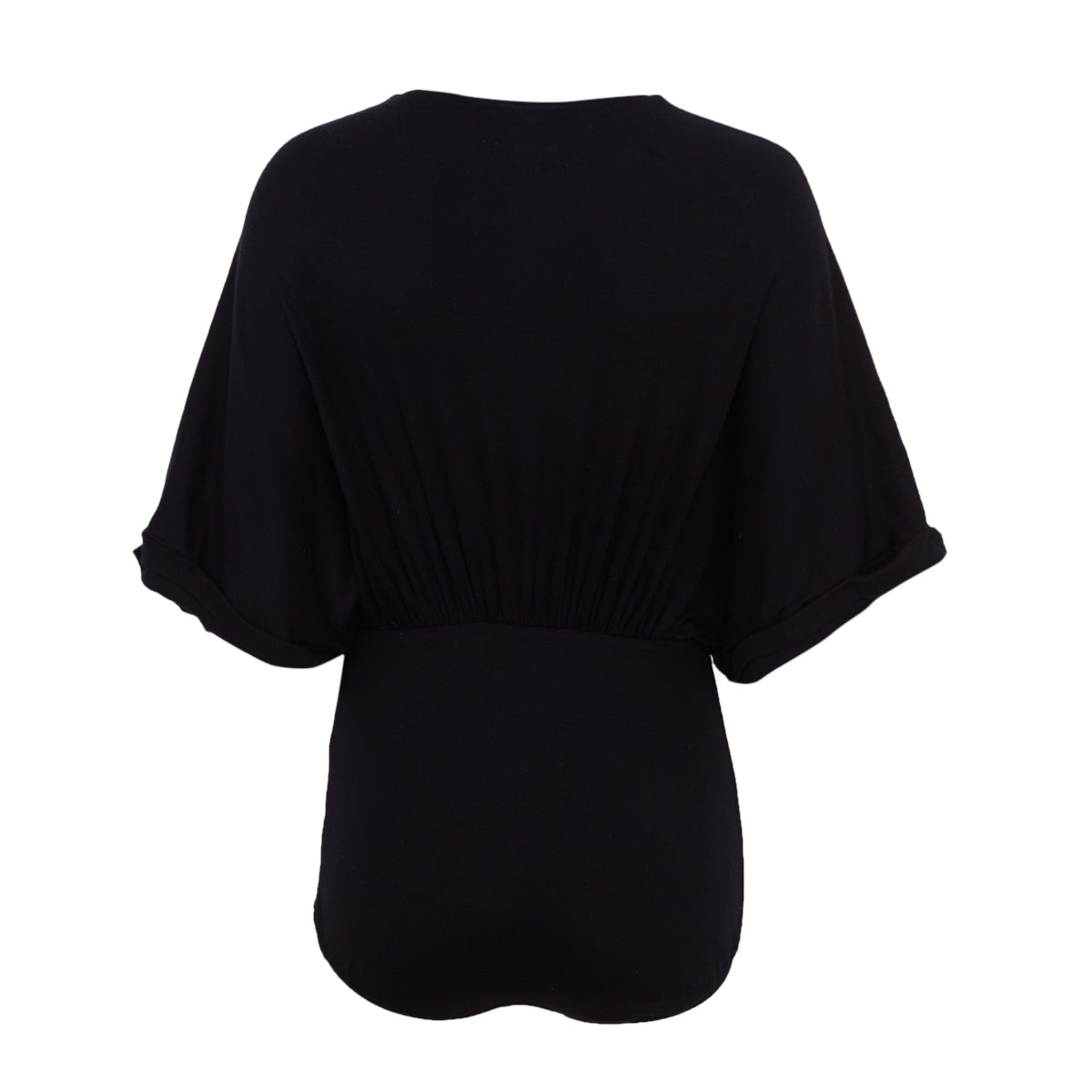 Body Paula Raia Preto c/ Decote V Tam. P