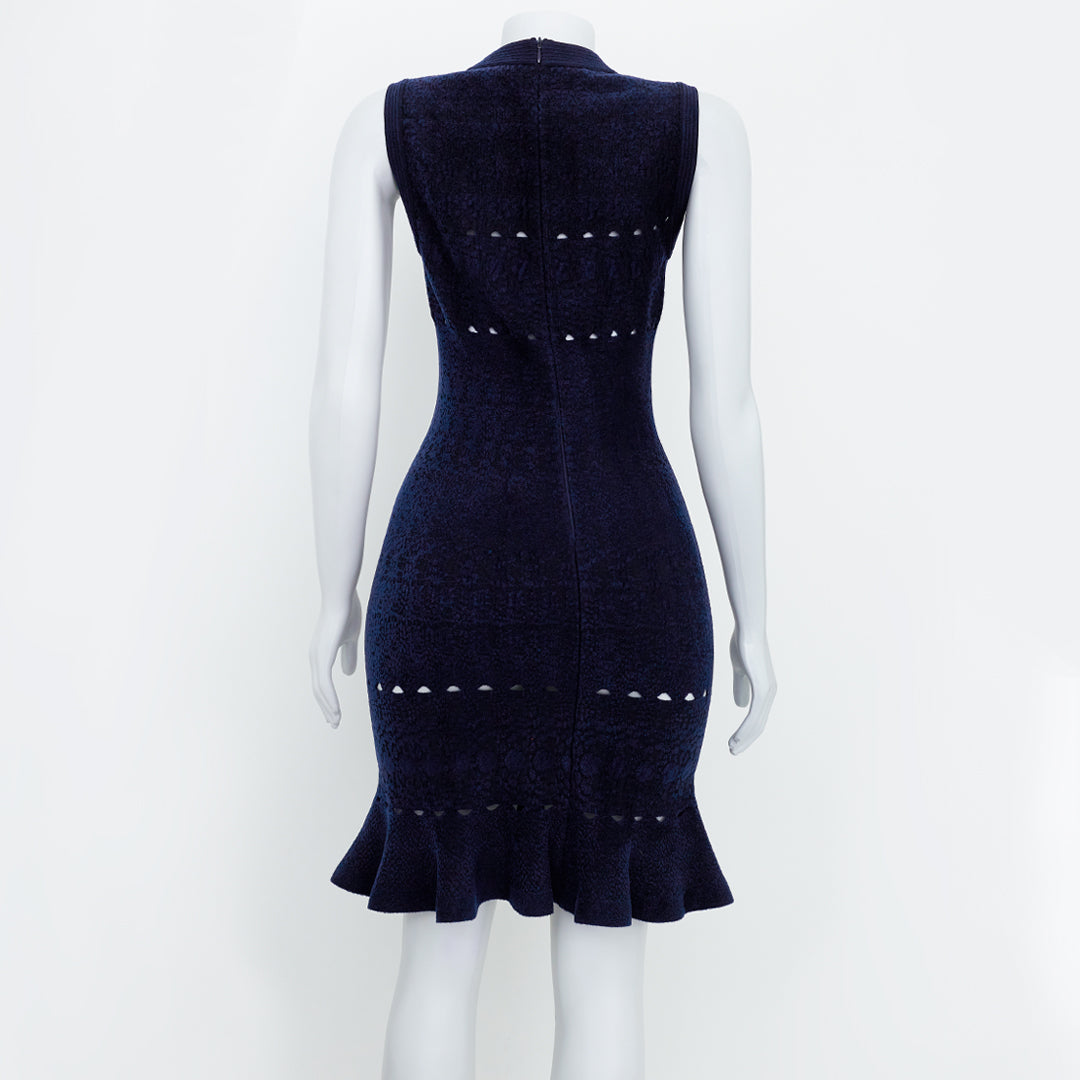 Vestido Alaia Azul Marinho Tam. 40