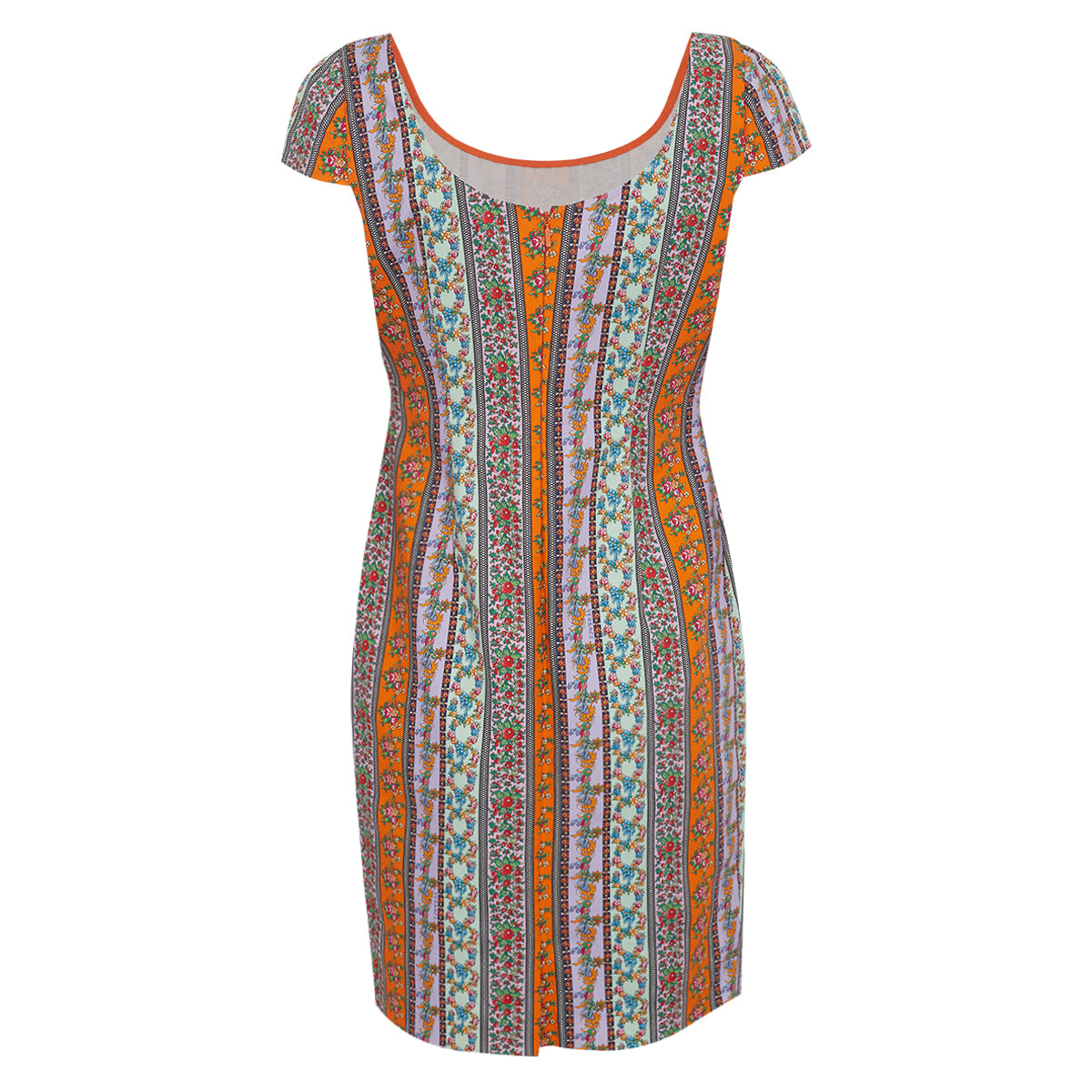 Vestido Versace Floral Colorido Tam. 42 Br