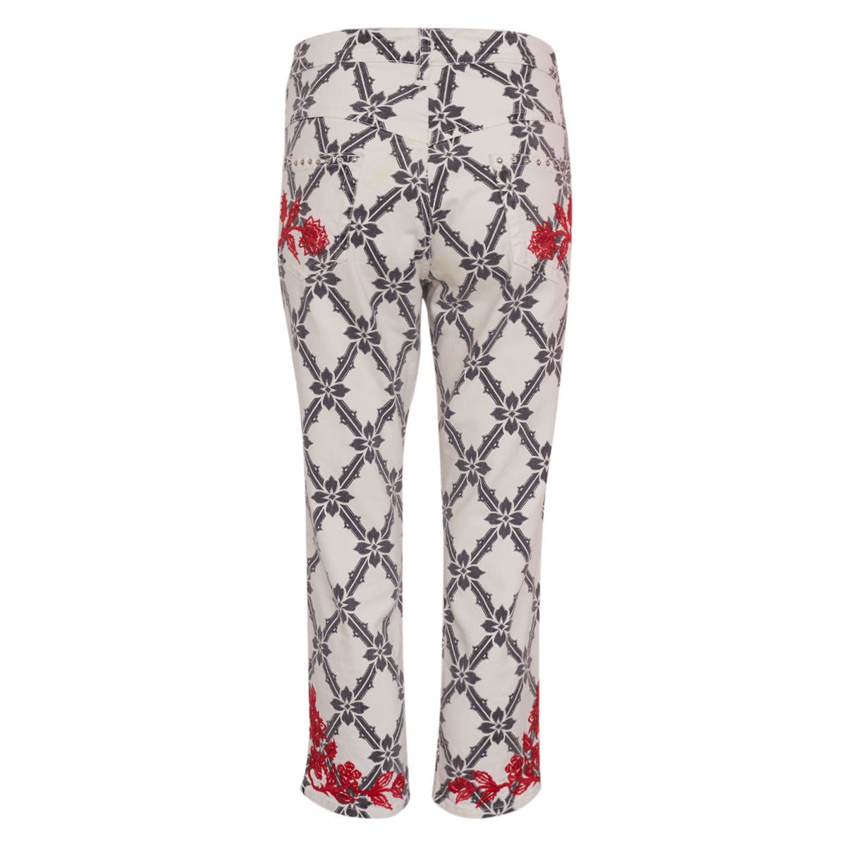 Calça Isabel Marant Branca Estampada Tam. 42 EUR