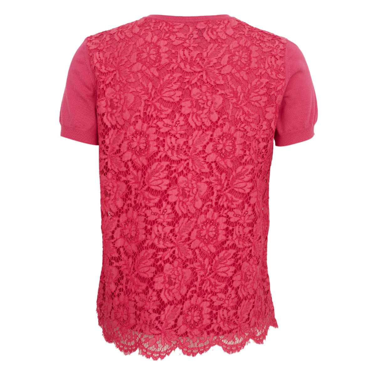 Blusa Valentino Renda Rosa Tam. M